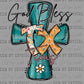 God Bless Texas Ready to Press Transfer DTF Transfer Sublimation Transfer
