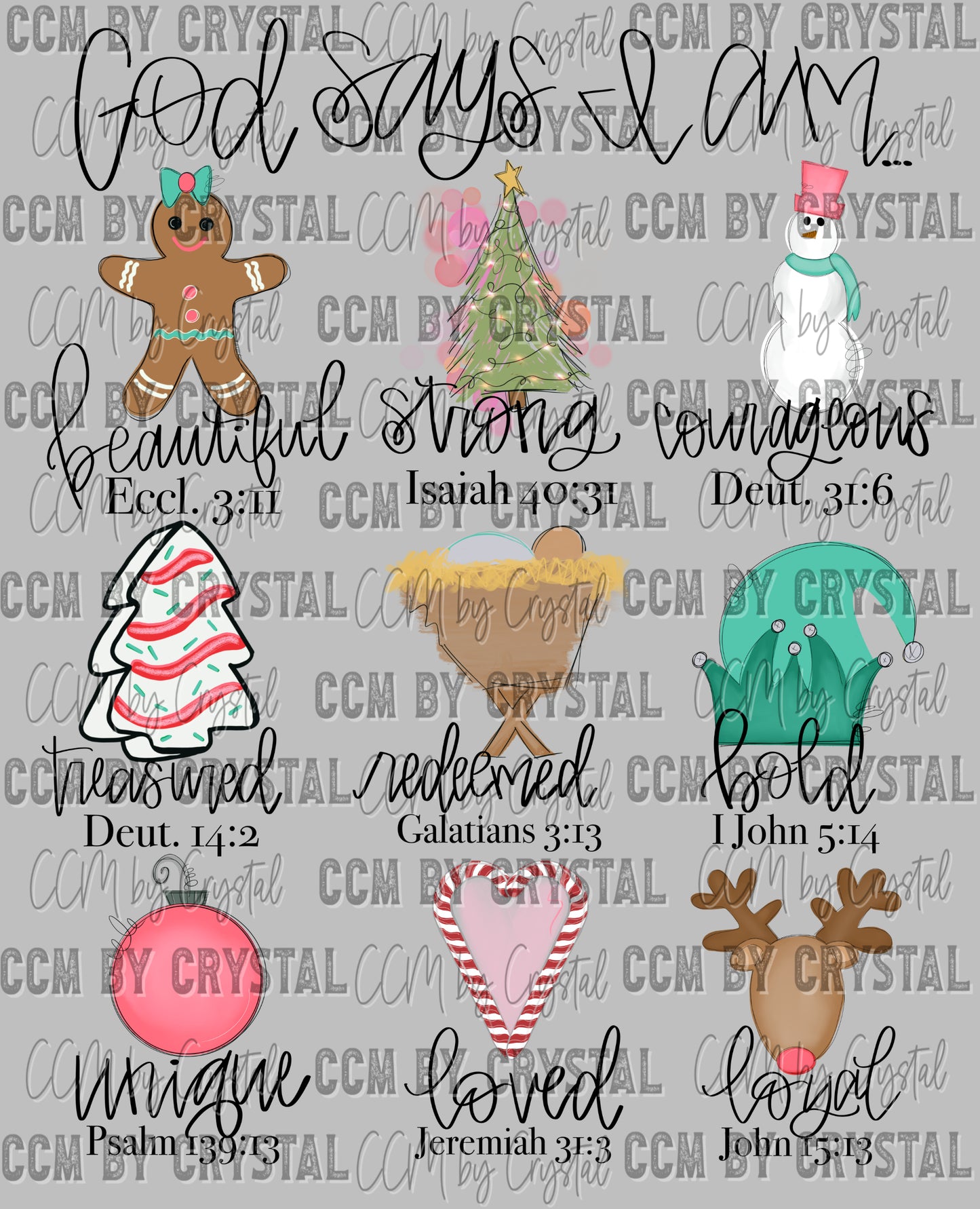 Christmas God Says I Am Ready to Press Transfer DTF Transfer Sublimation Transfer