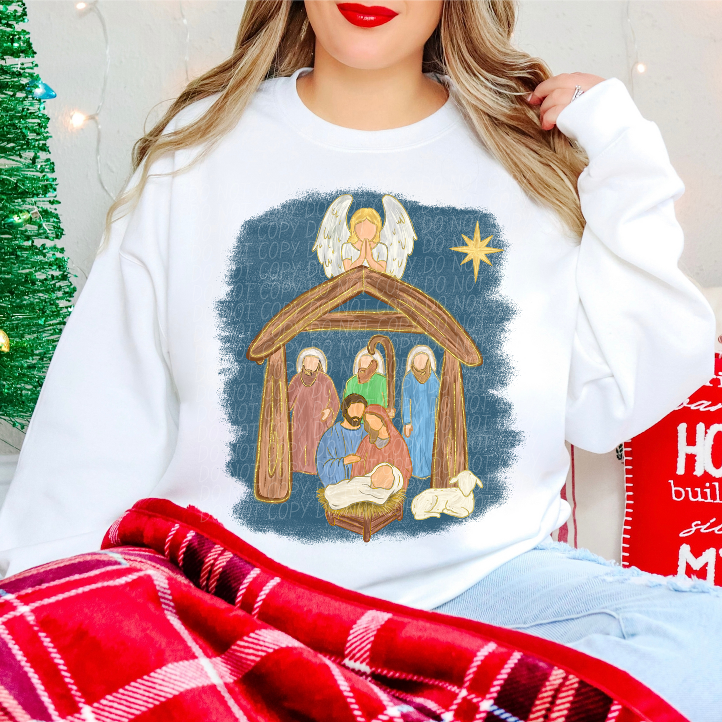 Christmas Nativity Ready to Press Transfer DTF Transfer Sublimation Transfer