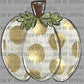 Fall Gold Pumpkin Ready to Press Transfer DTF Transfer Sublimation Transfer