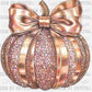 Fall Gold Pumpkin Faux Glitter Ready to Press Transfer DTF Transfer Sublimation Transfer