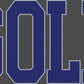 Golf 2-Color Approximately 11" wide Spangle Transfer
