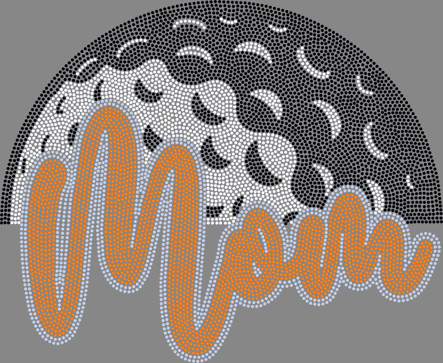Golf Mom Approximately 11" wide Spangle Transfer