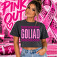 GOLIAD Pink Out Regular or Cropped Pepper Comfort Colors T-Shirt
