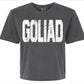Goliad Tigers Cropped Pepper Comfort Colors T-Shirt