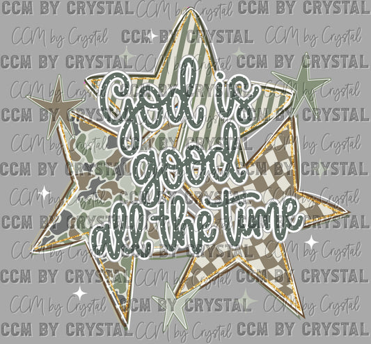 God is Good All the Time Ready to Press DTF Transfers Sublimation Transfers