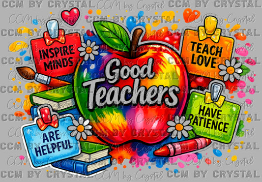 Good Teachers Back to School Ready to Press DTF Transfers Sublimation Transfers