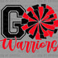 Go Warriors Cheer Ready to Press Transfer DTF Transfer Sublimation Transfer