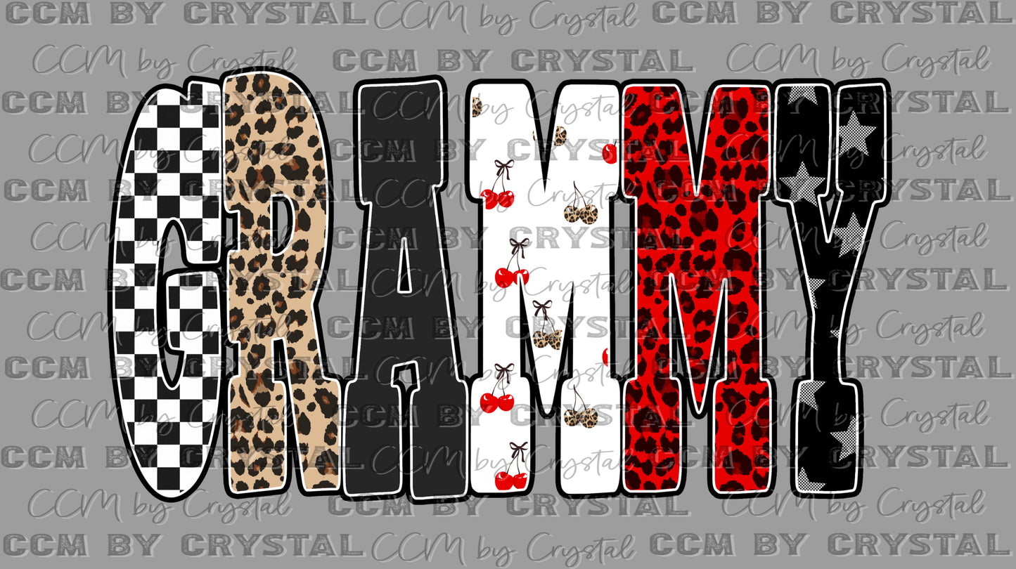 Grammy Leopard Ready to Press Instant Peel DTF Transfers Sublimation Transfers