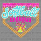 Softball Grandma Drip Ice Cream Ready to Press Transfer DTF Transfer Sublimation Transfer