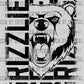 Grunge Grizzlies Mascot Ready to Press Transfer DTF Transfer Sublimation Transfer