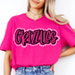 Grizzlies Doodle Mascot Ready to Press Transfer DTF Transfer Sublimation Transfer