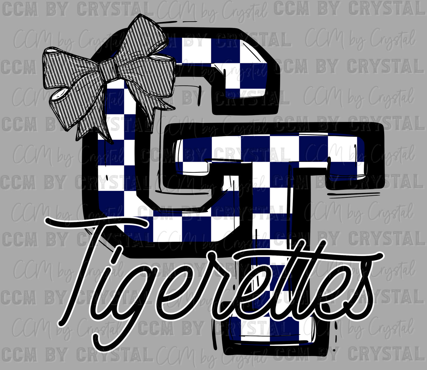 Checkered GT Tigers/Tigerettes T-Shirt