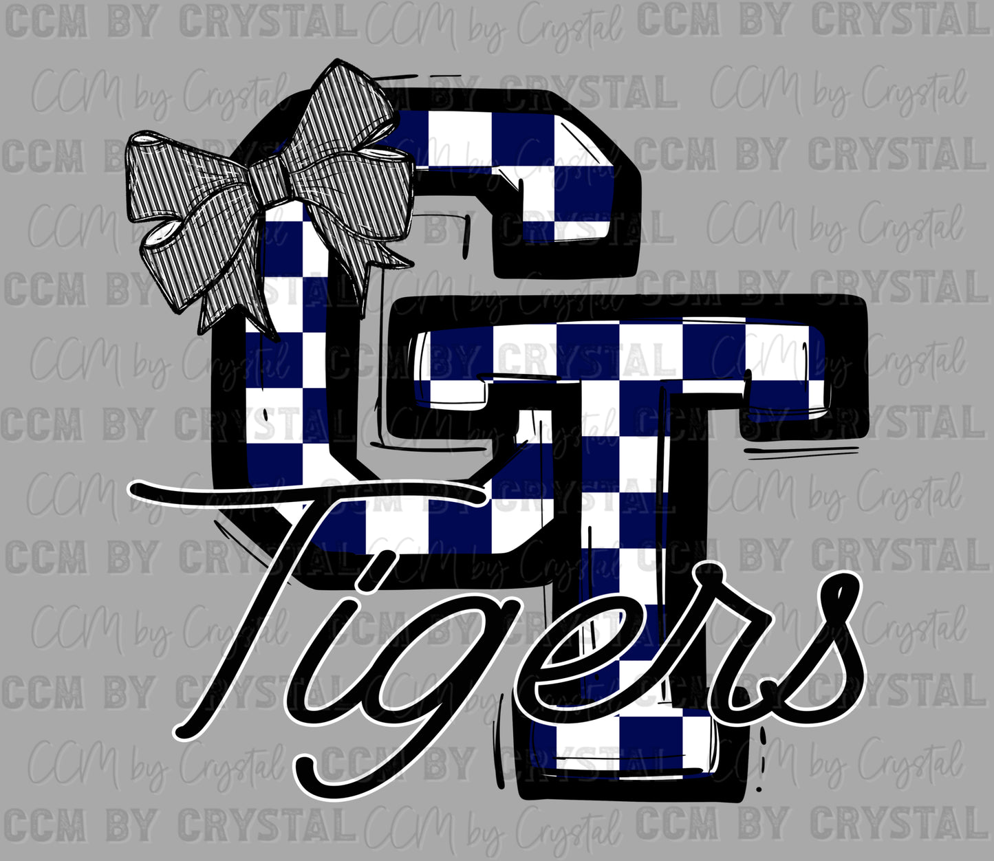 Checkered GT Tigers/Tigerettes T-Shirt