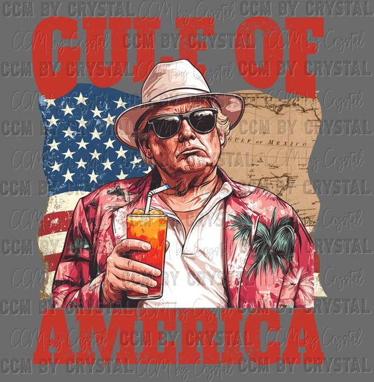 Trump Gulf of America Ready to Press Transfer DTF Transfer Sublimation Transfer