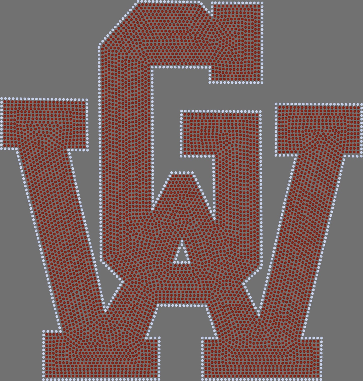 GW Approximately 11" wide Spangle Transfer