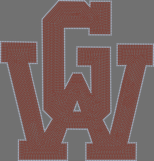 GW Approximately 11" wide Spangle Transfer