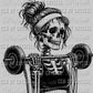 Living My Life at the Gym Pocket Skellie Skeleton Ready to Press DTF Transfer Sublimation Transfer