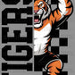 Tigers Checkered Sports Mascot Ready to Press Transfer DTF Transfer Sublimation Transfer