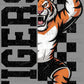 Tigers Grunge Checkered Sports Mascot Ready to Press Transfer DTF Transfer Sublimation Transfer
