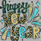 Happy New Year Ready to Press Transfer Instant Peel DTF Transfer Sublimation Transfer