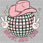 Howdy New Year Disco Ball Ready To Press Transfer DTF Sublimation
