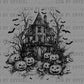 Haunted House Ready to Press Transfer DTF Transfer Sublimation Transfer