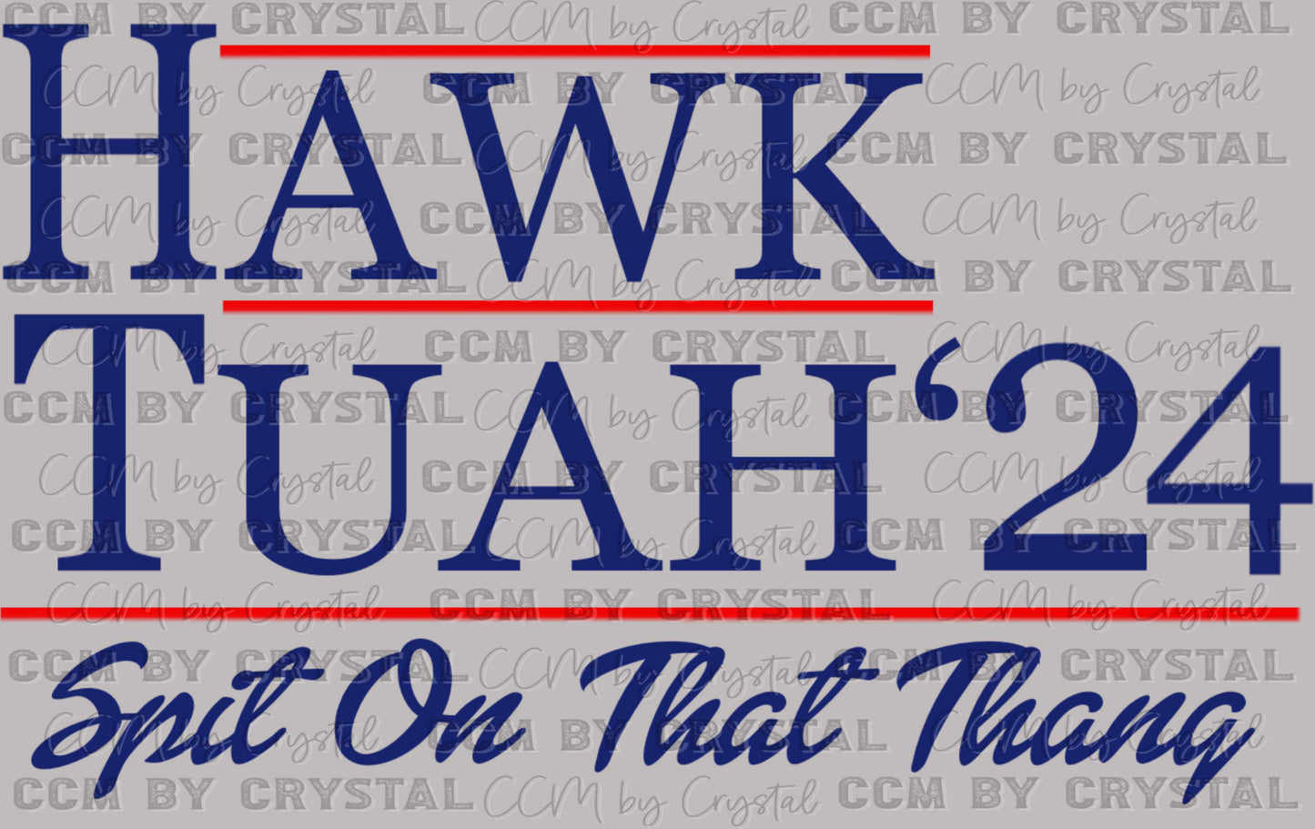 Hawk Tuah Spit on that Thang "24 Ready to Press Transfer DTF Transfer Sublimation Transfer