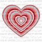 Heart Valentine's Day Ready To Press Transfer DTF Sublimation