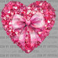 Heart Valentines Day Ready to Press Transfer DTF Transfer Sublimation Transfer