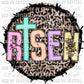 He is Risen Cheetah with Thorn Crown Easter Ready To Press Transfer DTF Sublimation