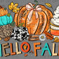 Hello Fall Thanksgiving Ready to Press Transfer DTF Transfer Sublimation Transfer