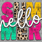Hello Summer Ready to Press Transfer DTF Transfer Sublimation Transfer