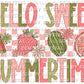 Hello Sweet Summertime Ready to Press Transfer