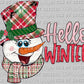 Hellow Winter Ready to Press DTF Transfer Sublimation Transfer
