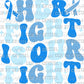 Her Fight is Our Fight Cancer Awareness Blue Ready to Press Transfer