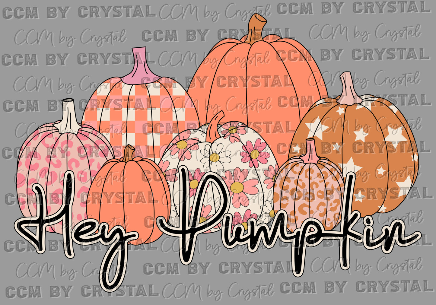Hey Pumpkin Fall Ready to Press Transfer DTF Transfer Sublimation Transfer