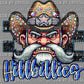 Hillbillies Mascot Iridescent Effect Ready to Press Transfer DTF Transfer Sublimation Transfer
