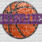 Hillbillies Basketball Faux Sequins Faux Embroidery Mascot Ready to Press Transfer