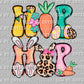 Hip Hop Carrot Cheetah Easter Ready to Press Transfer DTF Sublimation