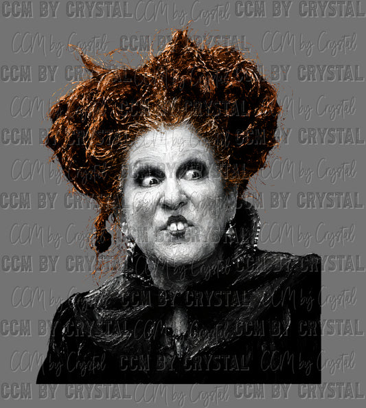 Winnie Witch SS Sisters Hocus Halloween Ready to Press DTF Transfers