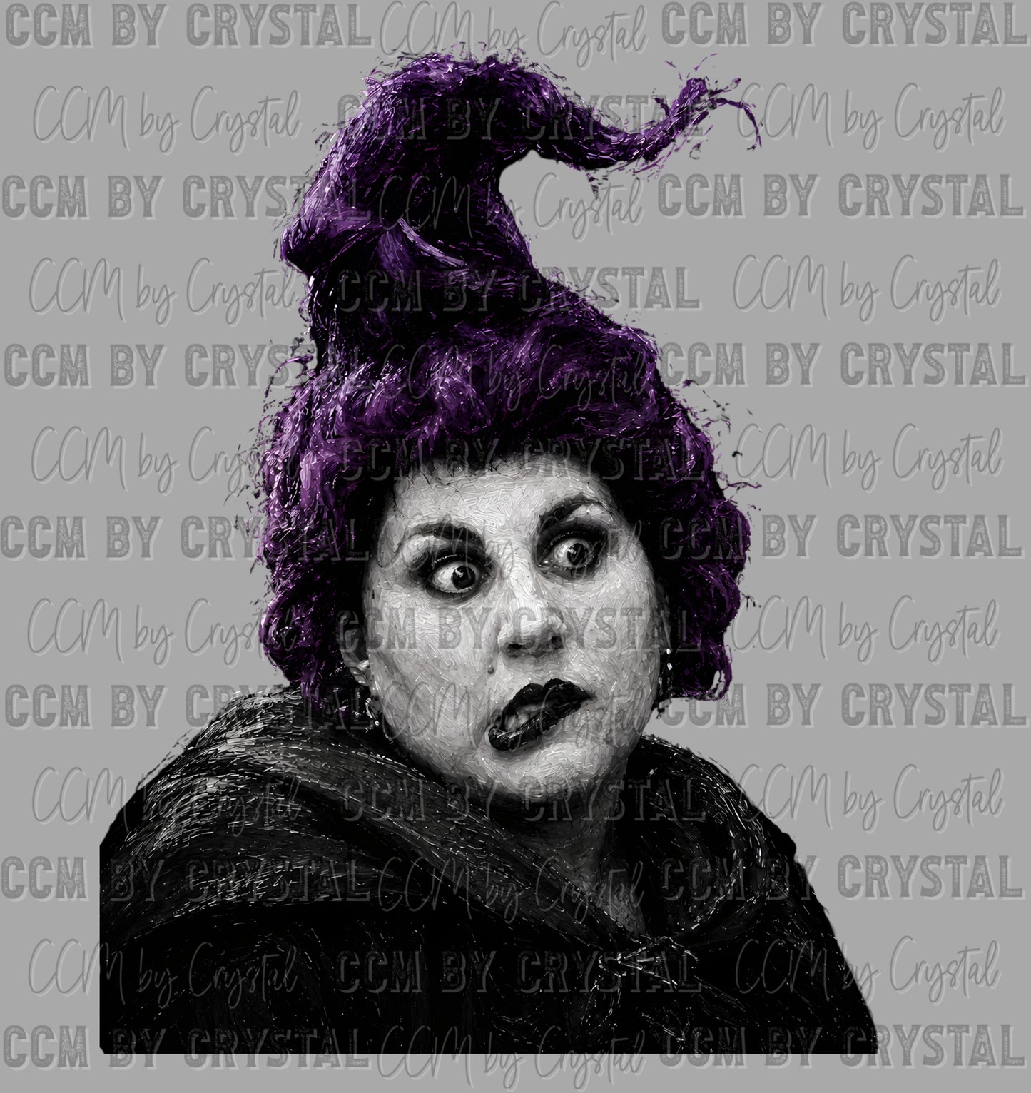 Mary Witch SS Sisters Hocus Halloween Ready to Press DTF Transfers
