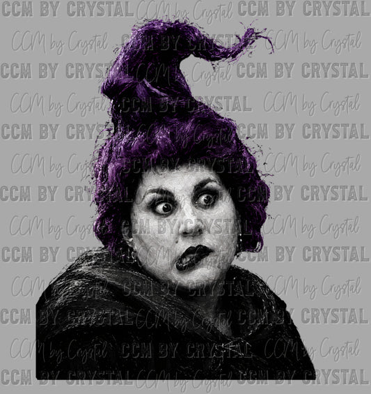 Mary Witch SS Sisters Hocus Halloween Ready to Press DTF Transfers