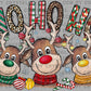 Ho Ho Ho Reindeer Christmas Ready to Press Transfer DTF Transfer Sublimation Transfer