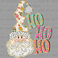 Ho Ho Ho Santa Christmas Ready to Press Transfer DTF Transfer Sublimation Transfer