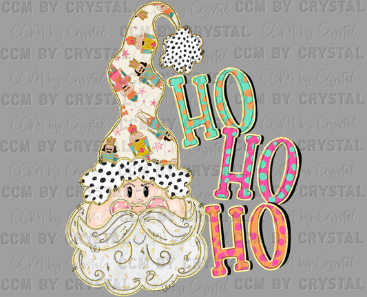 Ho Ho Ho Santa Christmas Ready to Press Transfer DTF Transfer Sublimation Transfer