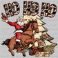 Ho Ho Ho Santa Christmas Ready to Press DTF Transfer Sublimation Transfer