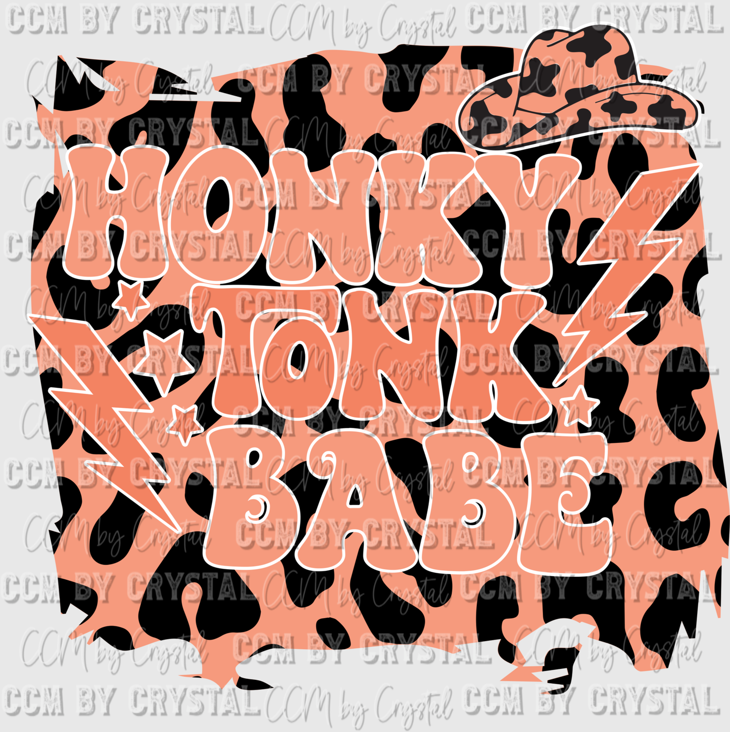Western Honky Tonk Babe Ready to Press Transfer