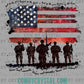 Honor and Remember Soldiers USA Flag Ready to Press Transfer DTF Transfer Sublimation Transfer