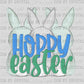 Hoppy Easter Blue Ready to Press Transfer
